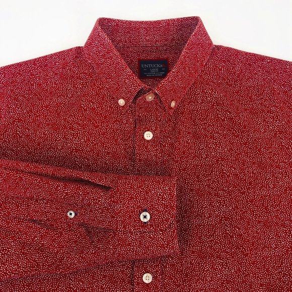 UNTUCKit Other - UNTUCKit Slim Fit Red Floral Button Down Shirt L